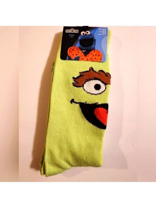 Accessories - 4/$25 New  Sesame Street Oscar the Grouch  Socks Unisex Novelty Socks